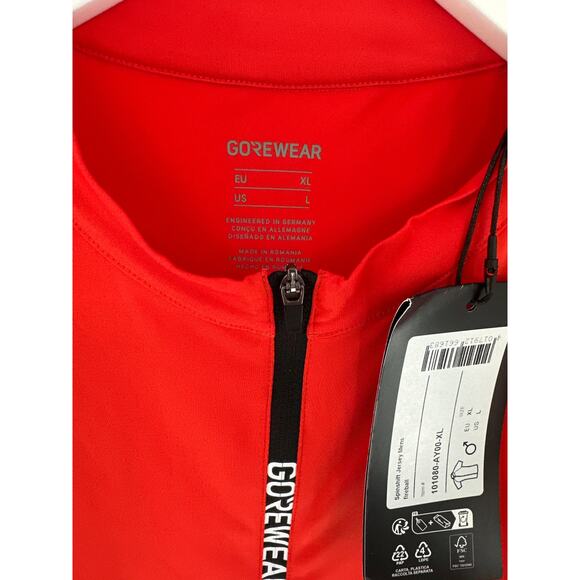 GOREWEAR Men's Lab Red Fireball Spinshift Jersey Size L - Picture 9 of 14